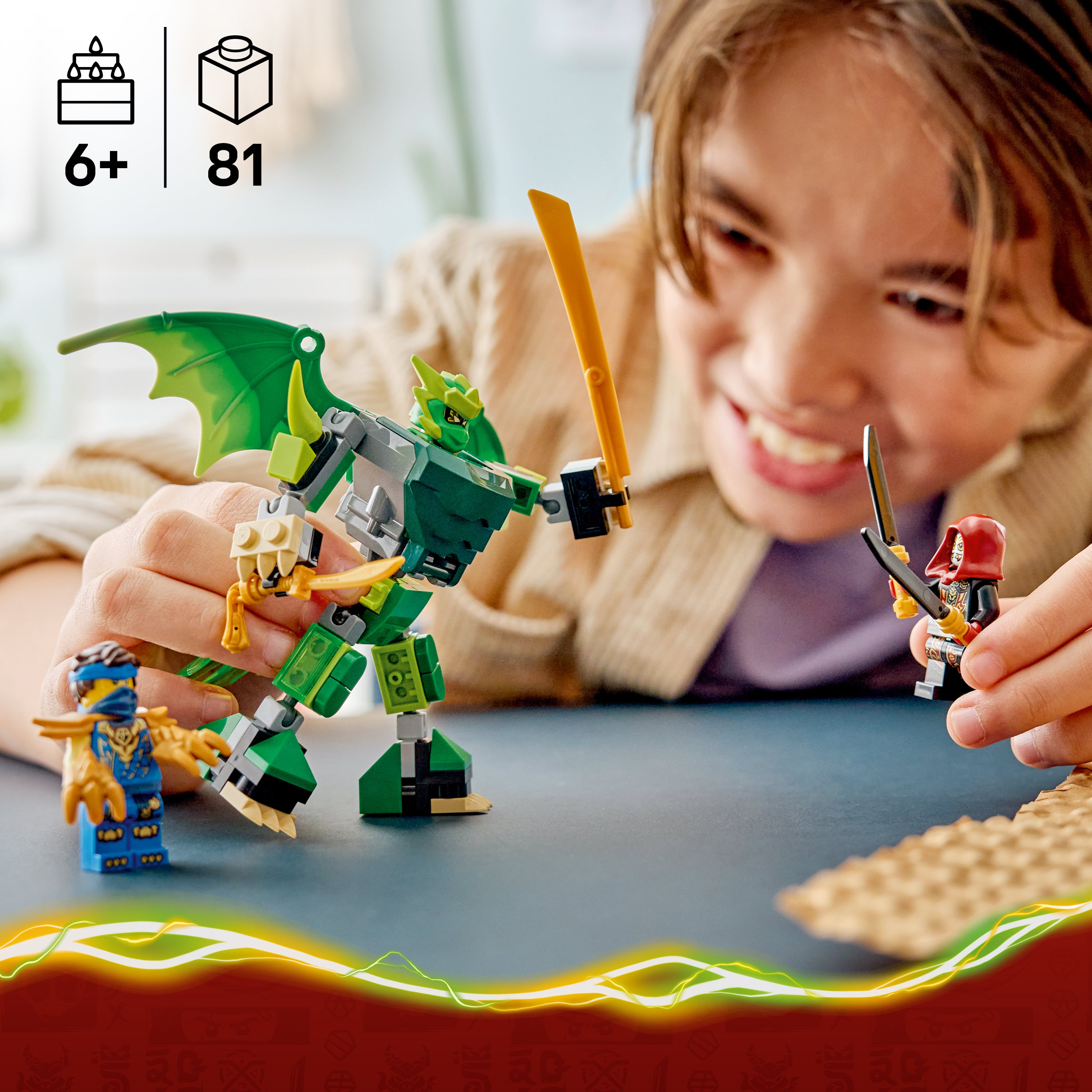 LEGO Ninjago 71862 Lloyd's Dragon Mech Battle P.. V29 6+