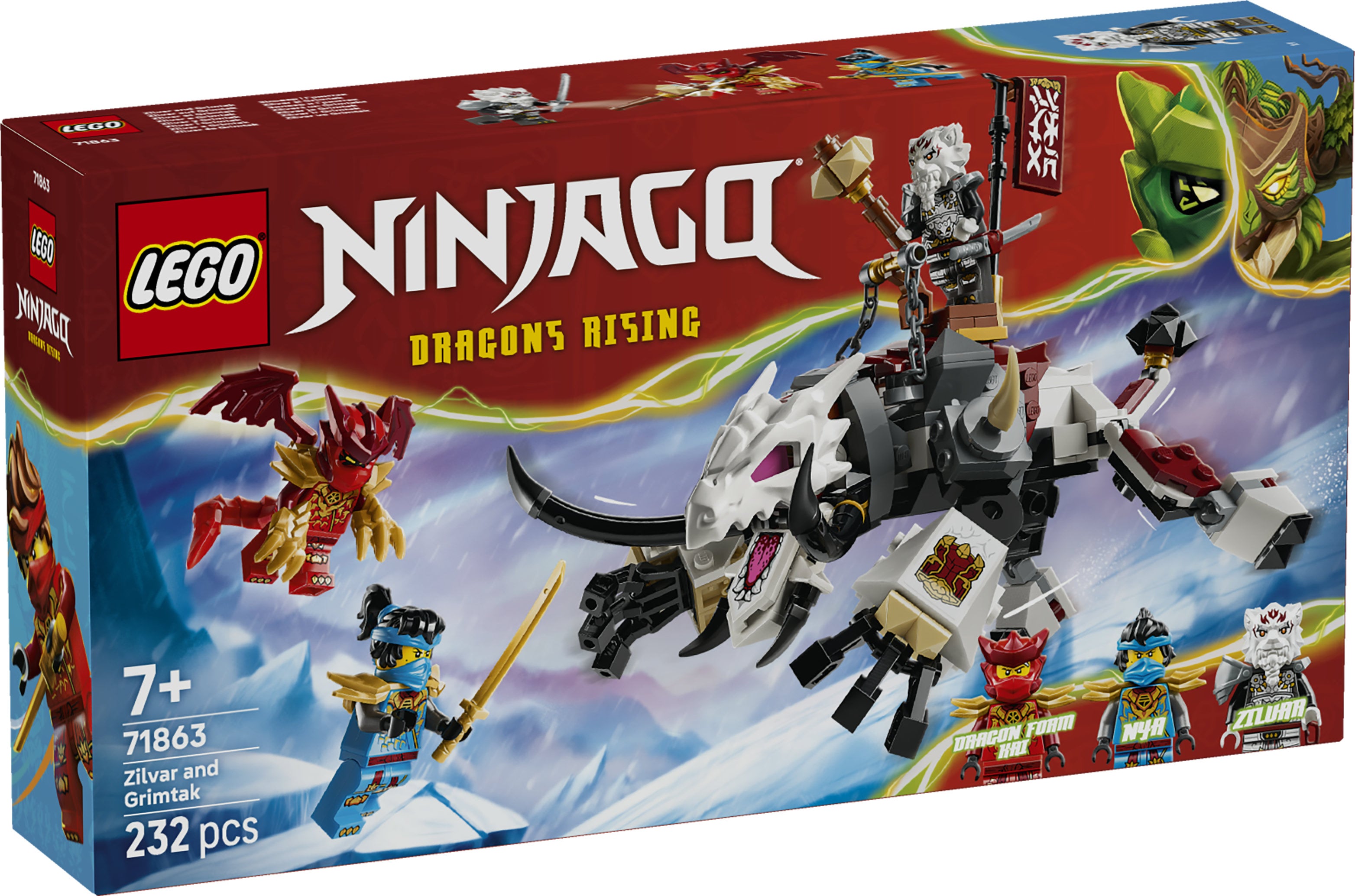 LEGO Ninjago 71863 Zilvar and Grimtak the Drago.. V29 7+