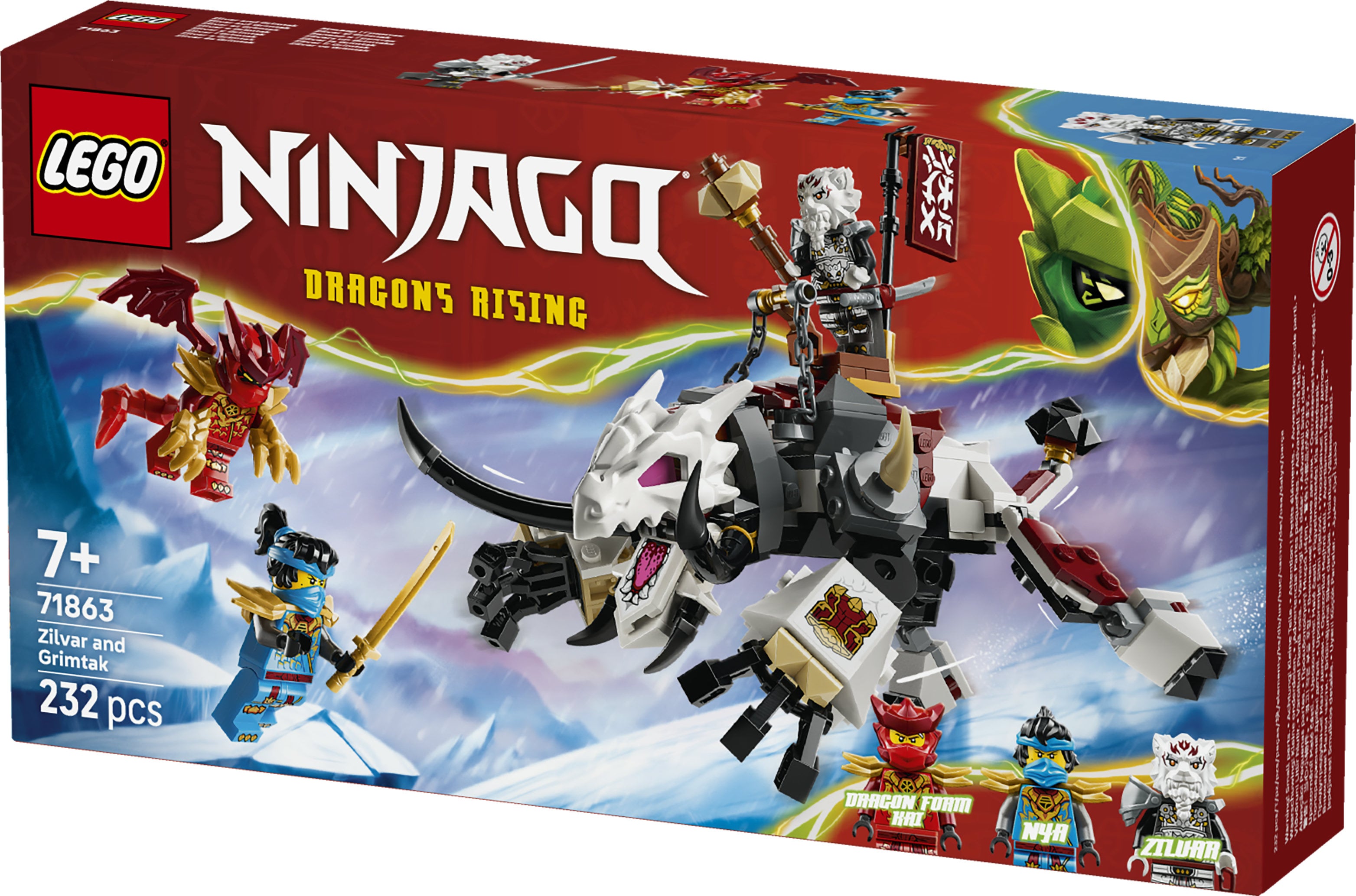 LEGO Ninjago 71863 Zilvar and Grimtak the Drago.. V29 7+