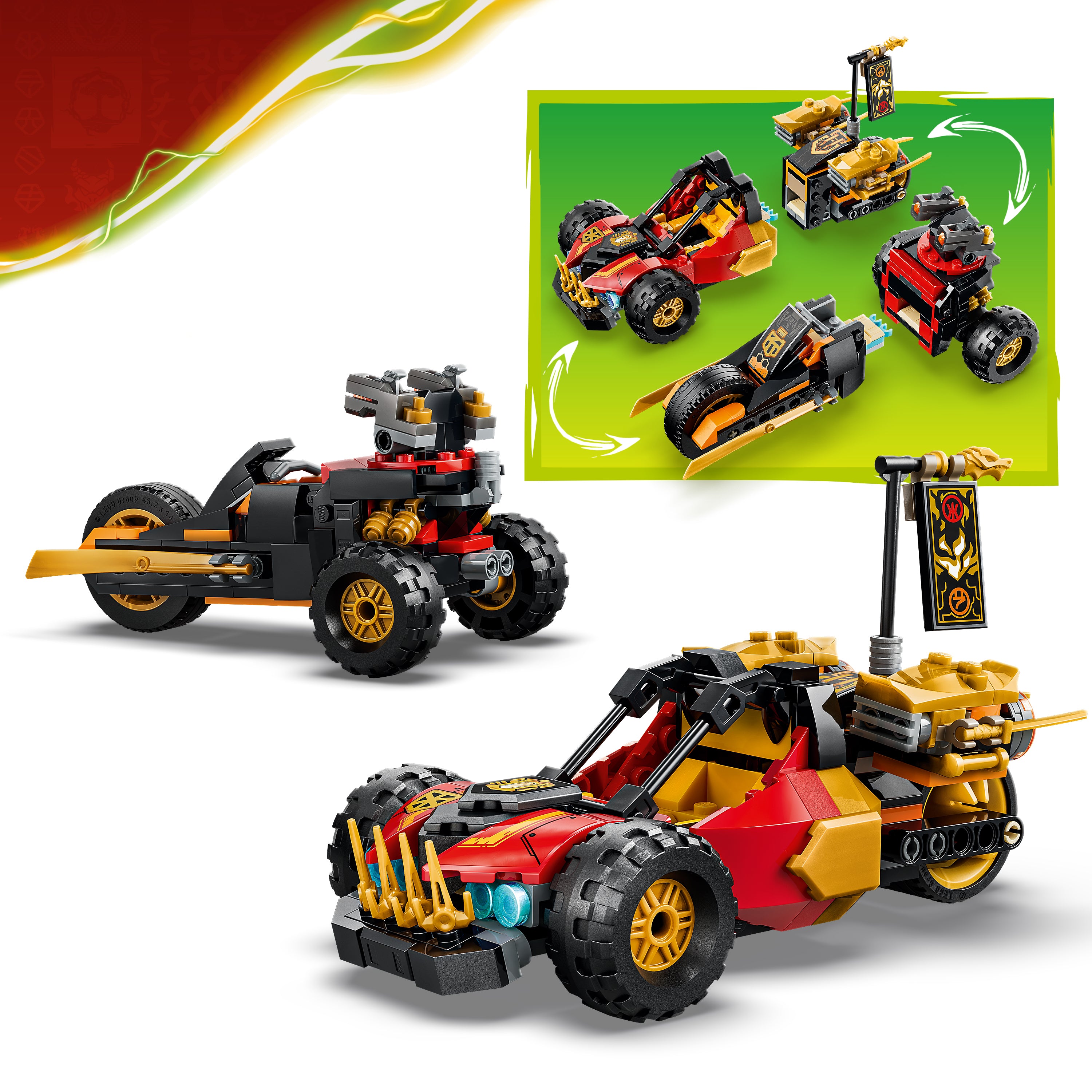 LEGO Ninjago 71864 Kai and Cole's Combiner Vehi.. V29 7+