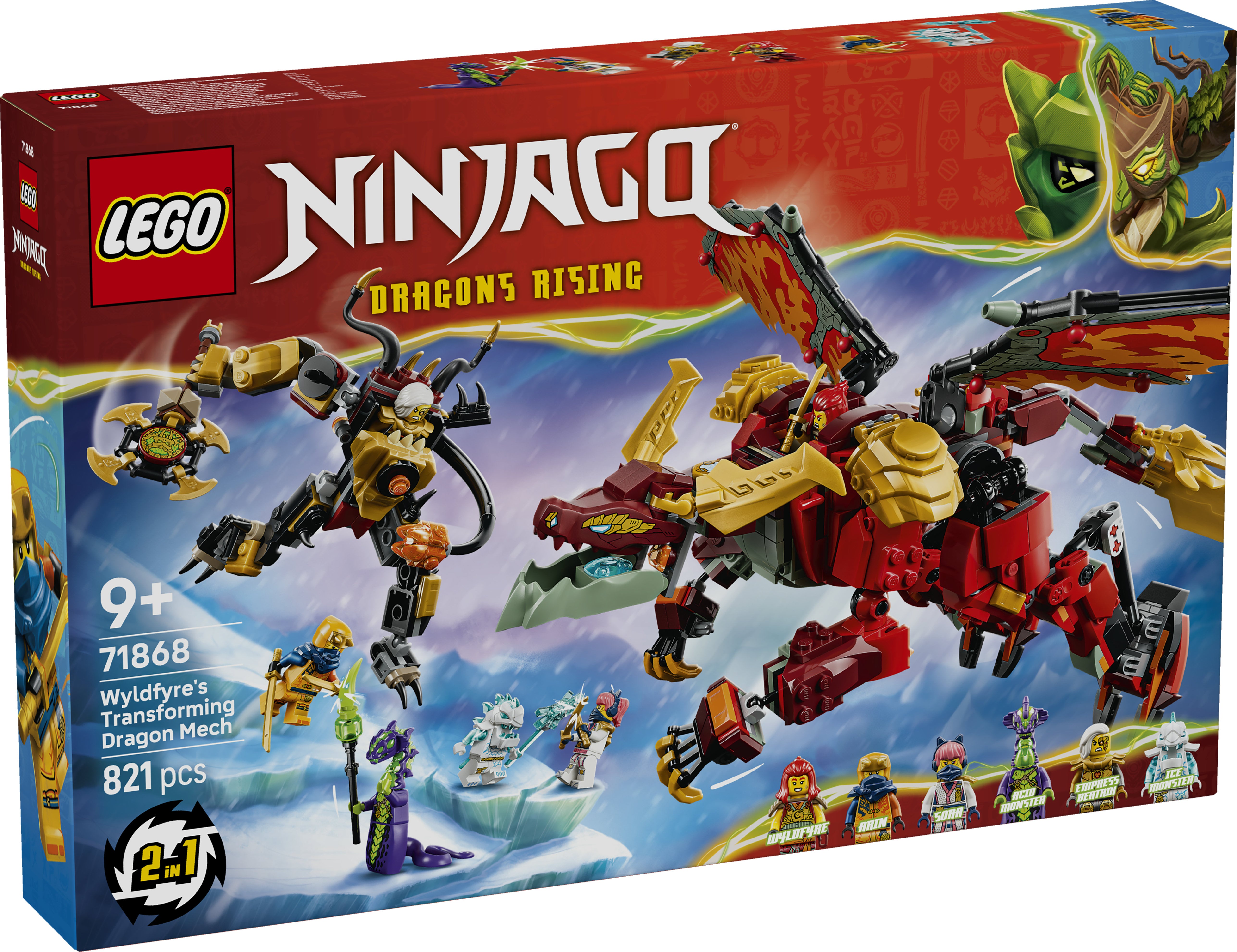LEGO Ninjago 71868 Wyldfyre's Transforming Drag.. V29 9+
