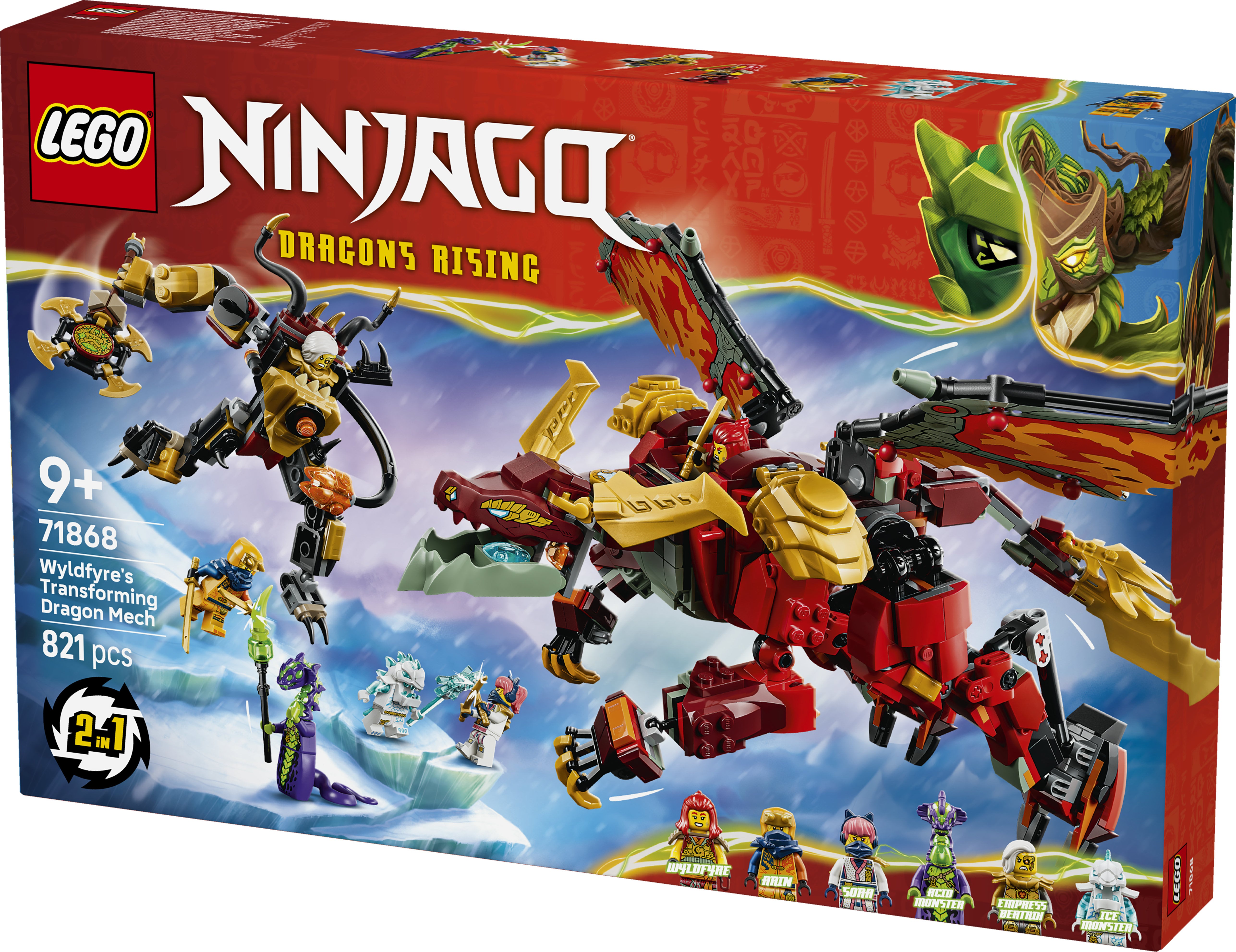 LEGO Ninjago 71868 Wyldfyre's Transforming Drag.. V29 9+