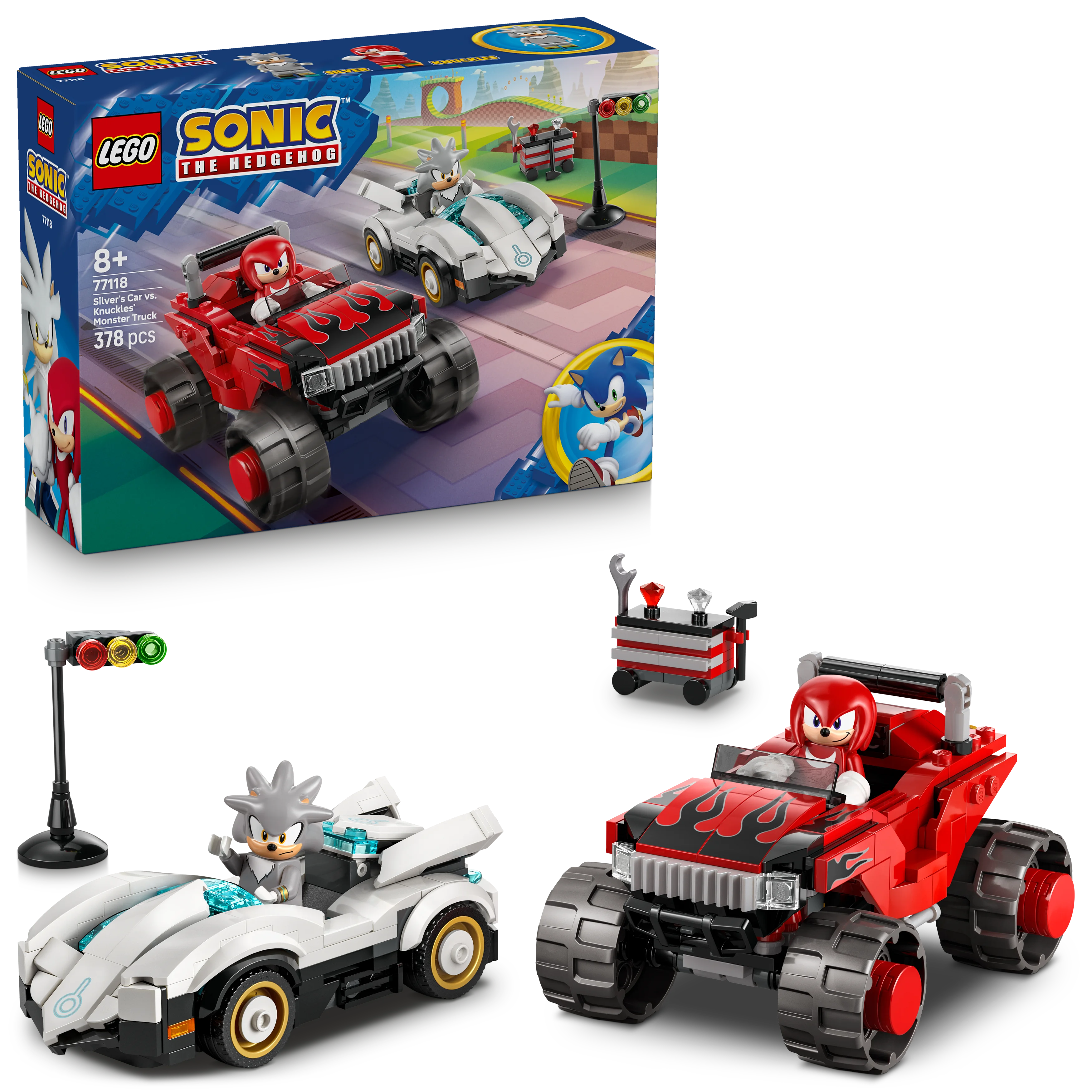 LEGO Sonic 77118 Silver'S Car Vs. Knuckles' Monster Truck  8+ - Kiddy Zone