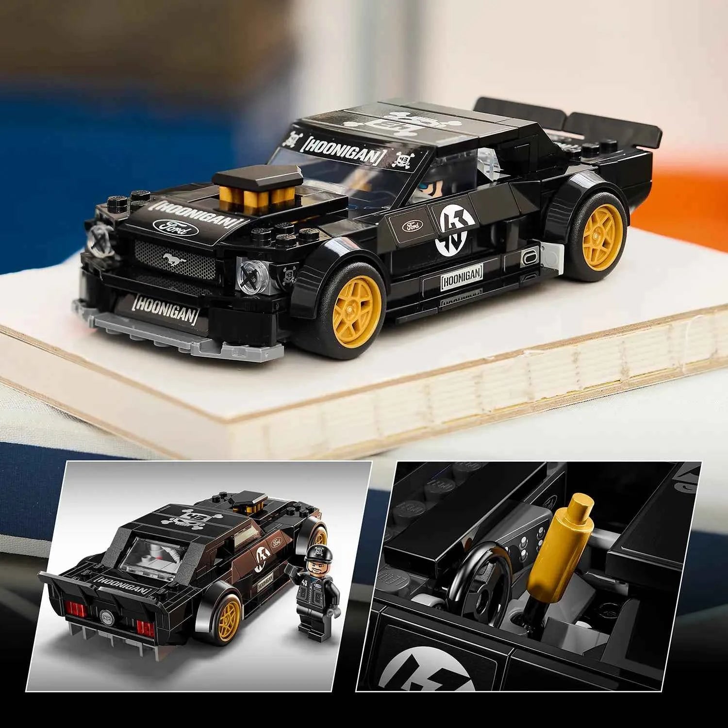Lego Speed Champions 77262 Ken Block's '65 Ford Mustang Hoonicorn V1 9+