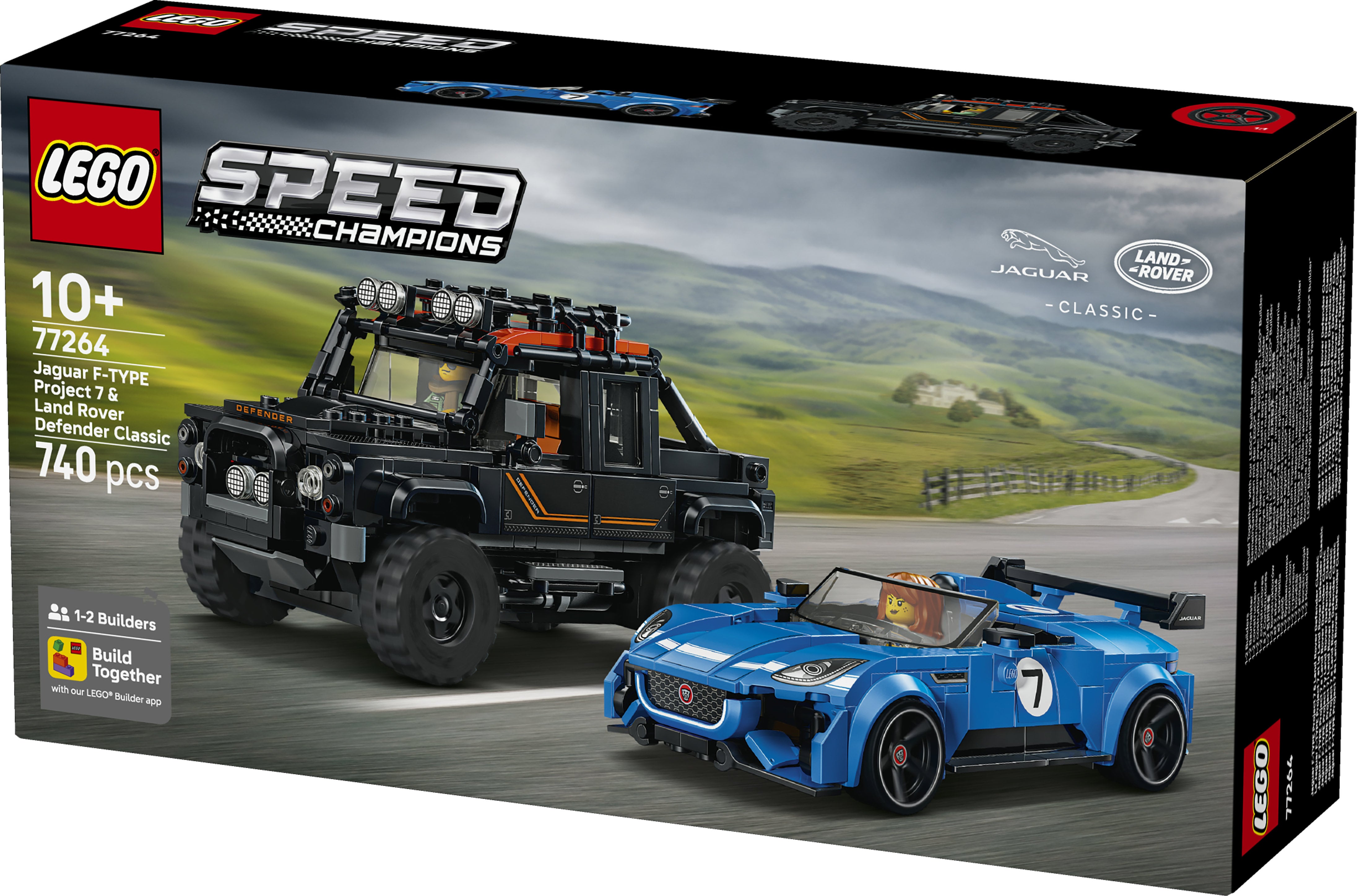 LEGO Speed Champions 77264 Jaguar Project 7 & Land Rover Defender (10+)