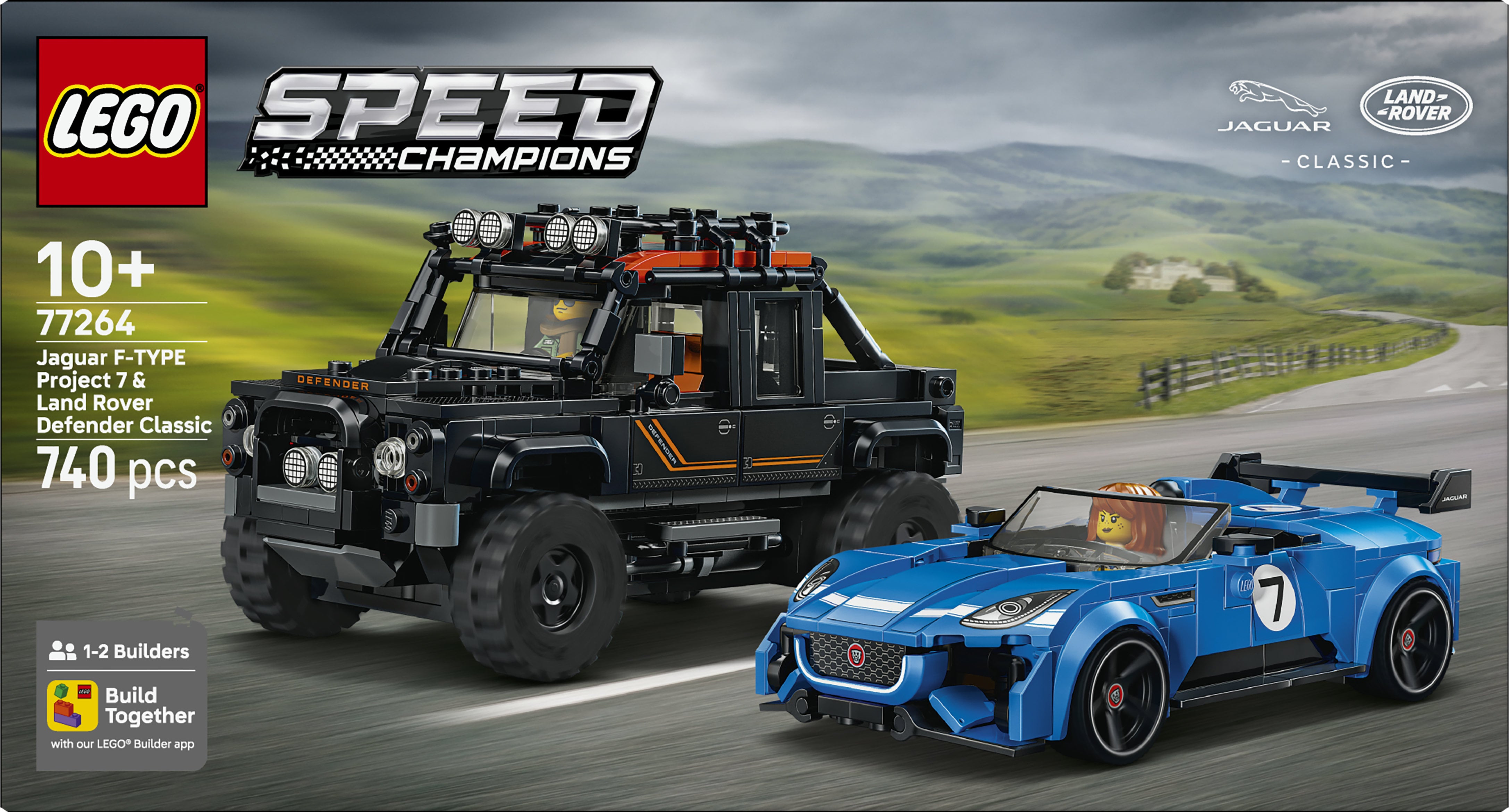 LEGO Speed Champions 77264 Jaguar Project 7 & Land Rover Defender (10+)