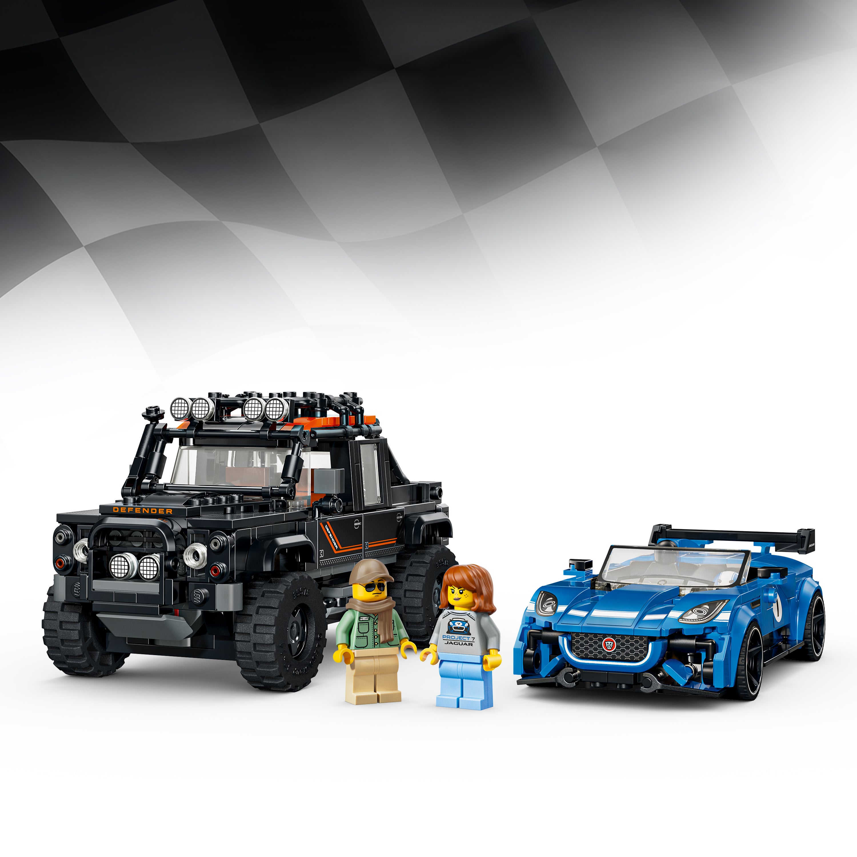LEGO Speed Champions 77264 Jaguar Project 7 & Land Rover Defender (10+)