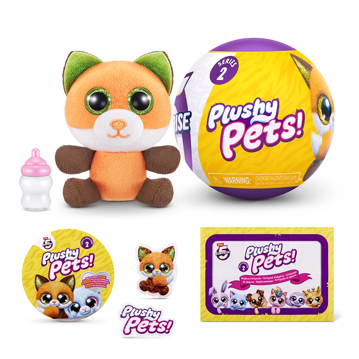 S001-5 SURPRISE-PLUSHY PETS-SERIES 2-CAPSULE,27PCS/GRAVITY PDQ,54PCS/2PDQ/CTN