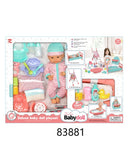 TUTU DELUXE 14" BABY DOLL PLAYSET WITH 22PCS ACCESSORIES 3YRS+