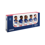 Minix Football Stars France 5-Pack 7 cm (Mbappé, Dembelé, Barcola, Doué, Cherki)