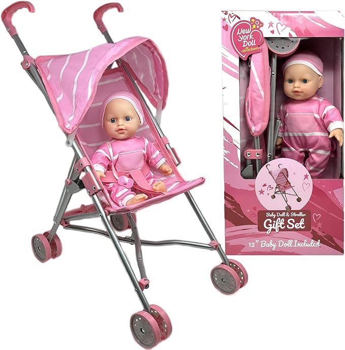 TUTU 12 INCH DOLL STROLLER SET 3YRS+