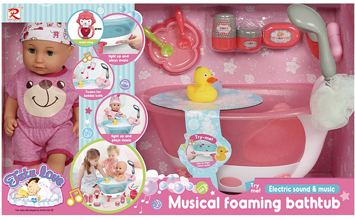 Tutu 14" DOLL (BLOWING BODY VINYL HEAD,HAND,FEET) + ACCESSORIES