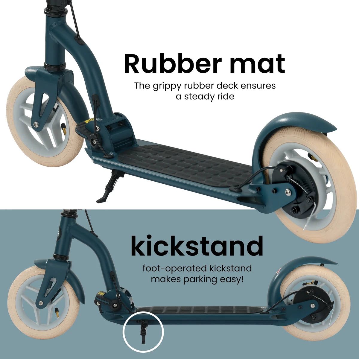 Aero Air Scooter with Pneumatic tires A8-Emerald