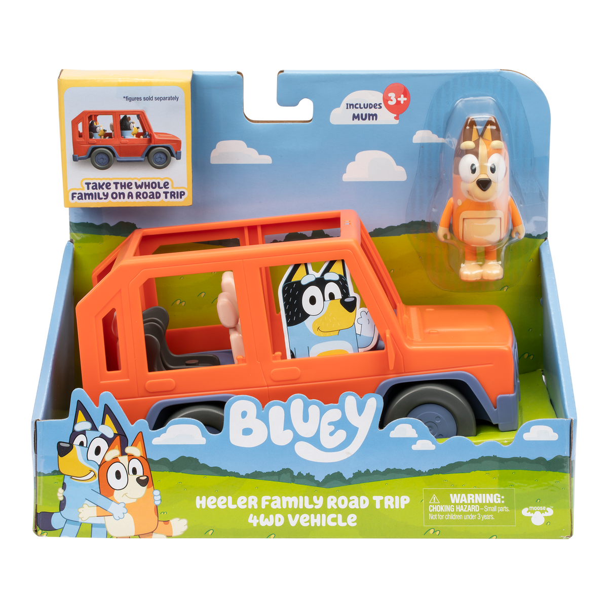 Bluey Heeler Family Road Trip 4WD - packaging