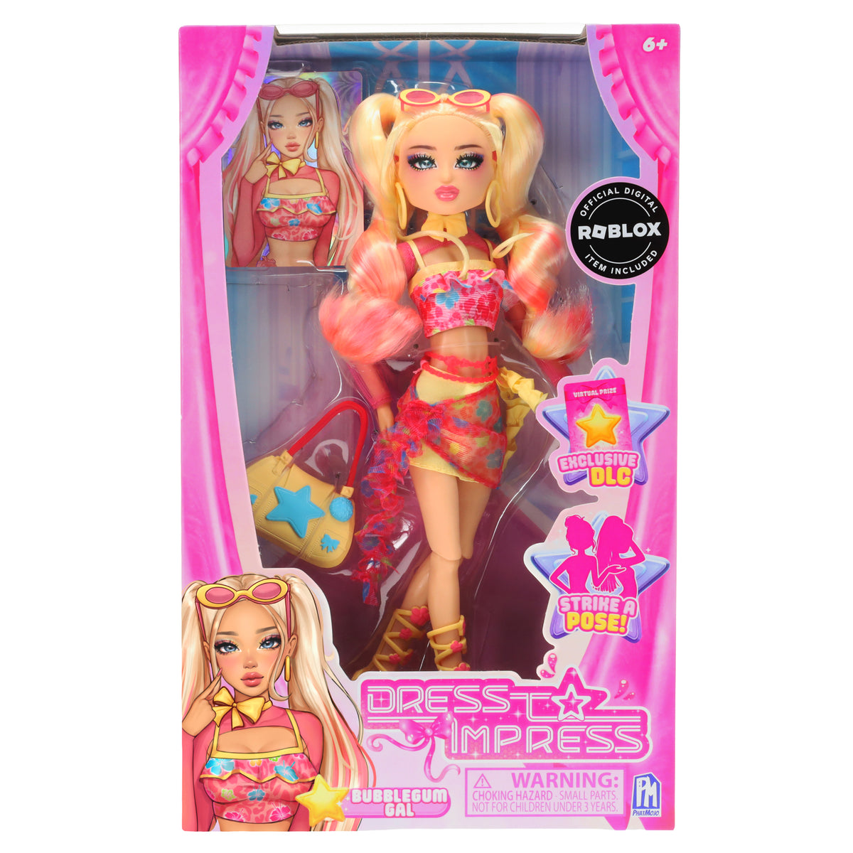 DRESS TO IMPRESS - Fashion Doll - Bubble Gum Gal