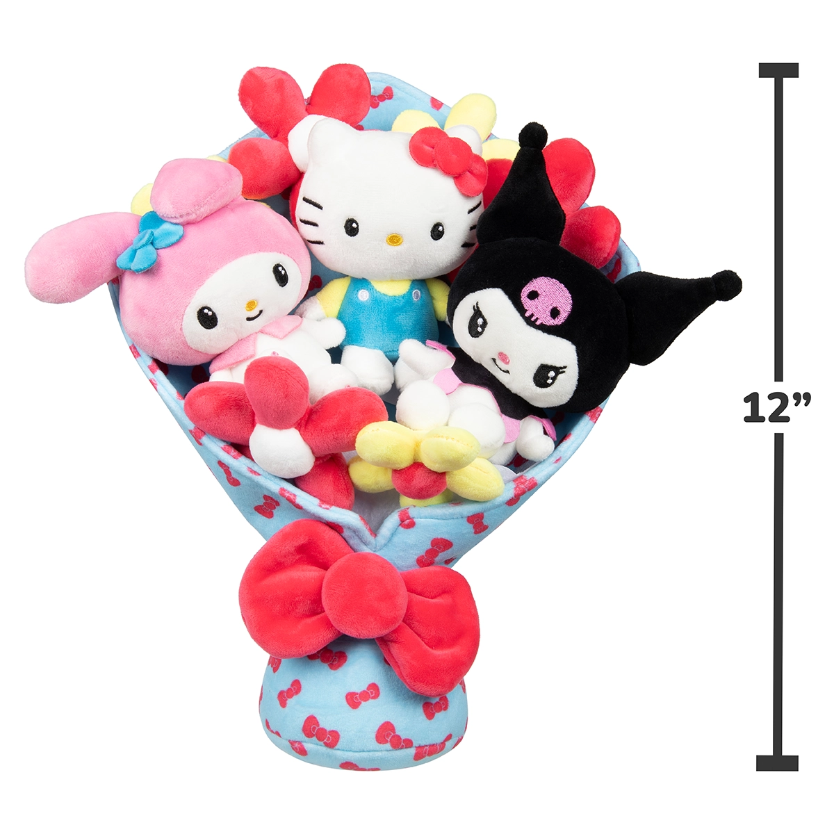 12" Plush Bouquet  (Hello Kitty, Kuromi, My Melody)