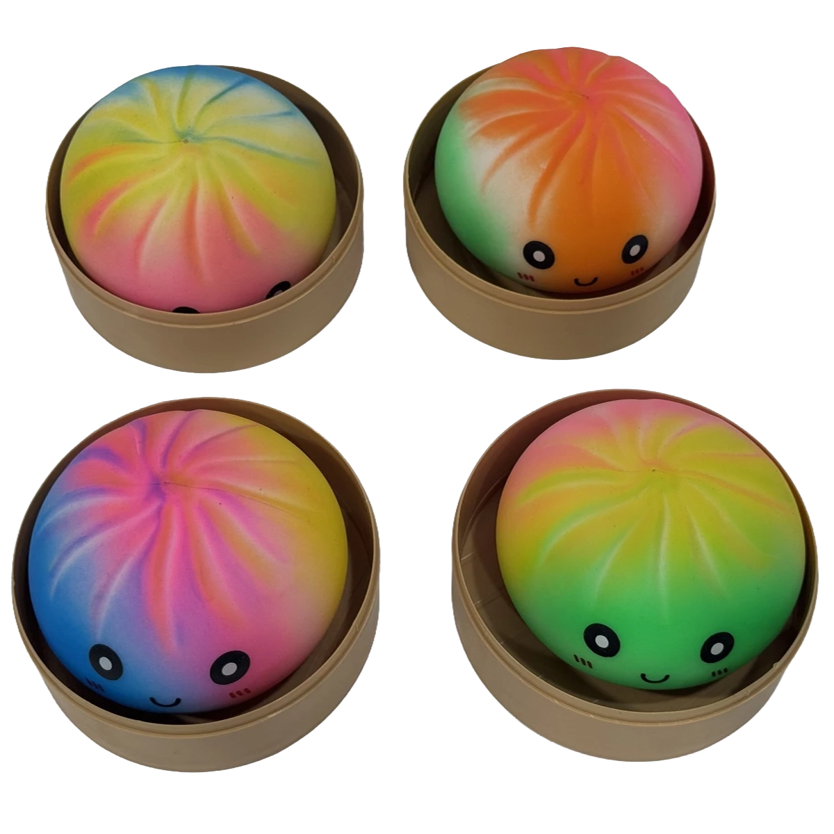 Squeezy Dumplings Spray-Painted Buns