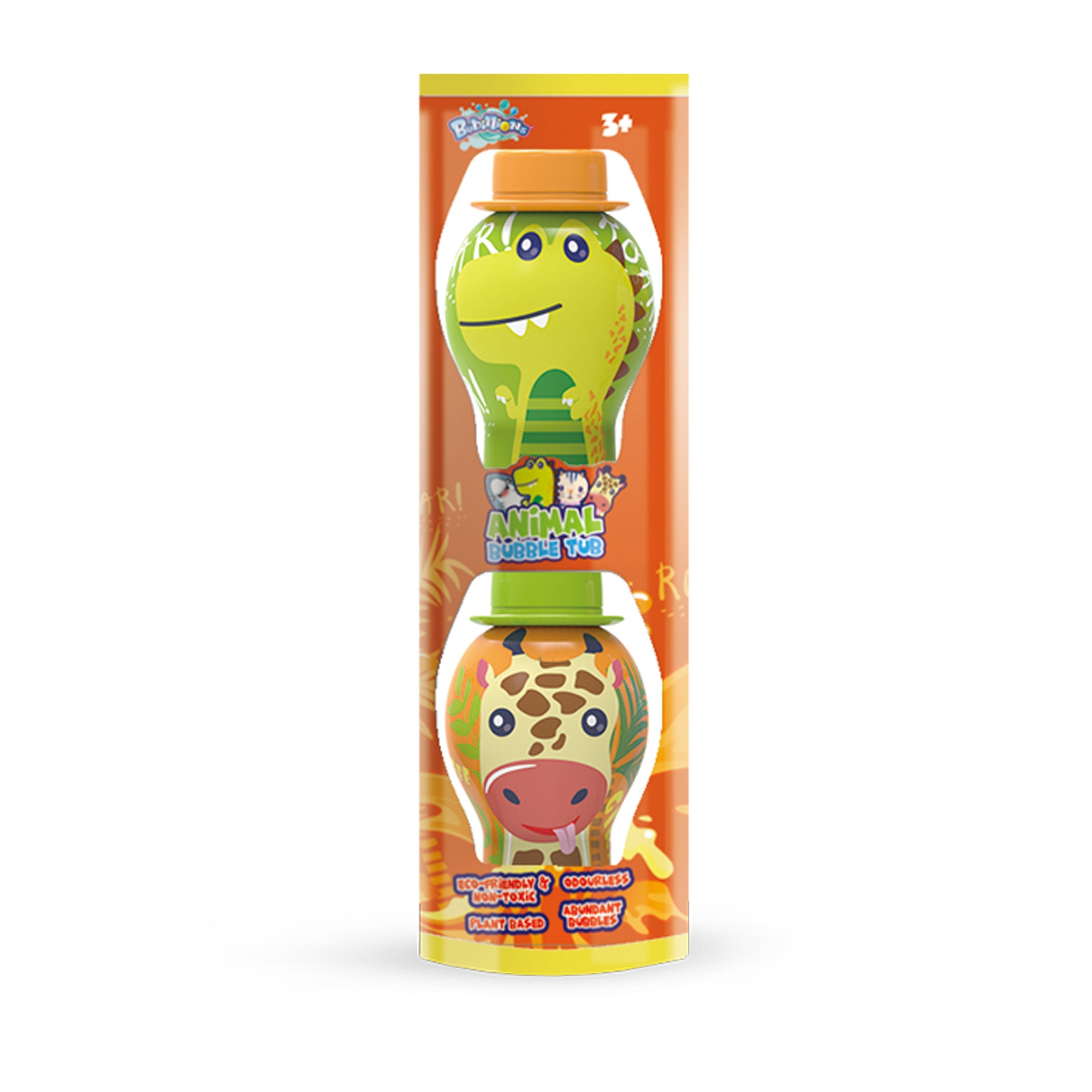 ANIMAL BUBBLE BOTTLE 2PCS 3YRS+ - Kiddy Zone