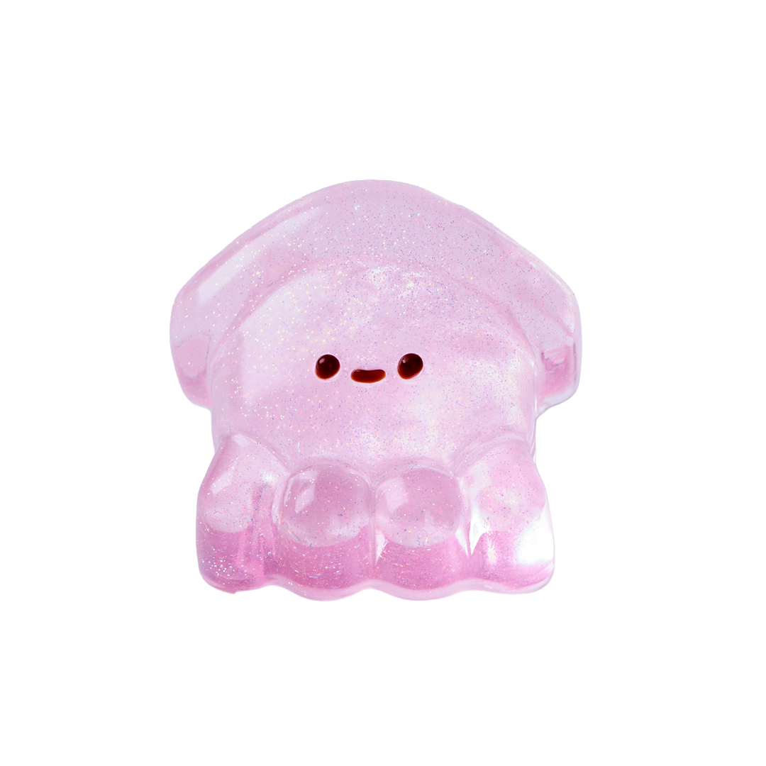 Taba Squishy Transparent Pink Squid