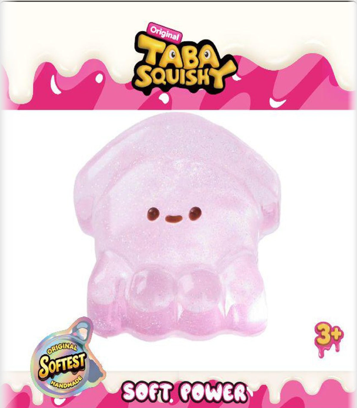 Taba Squishy Transparent Pink Squid