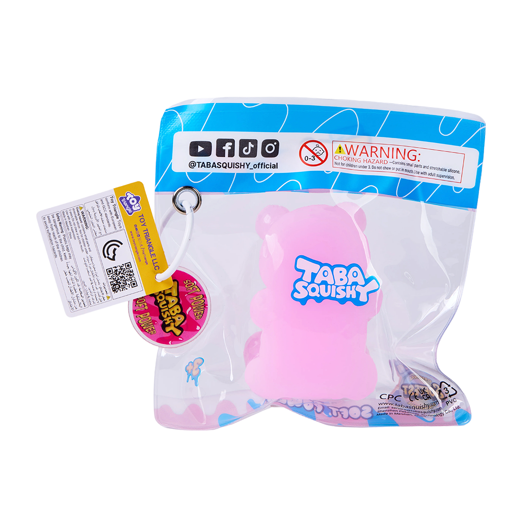 Taba Squishy Pink Candy Bear