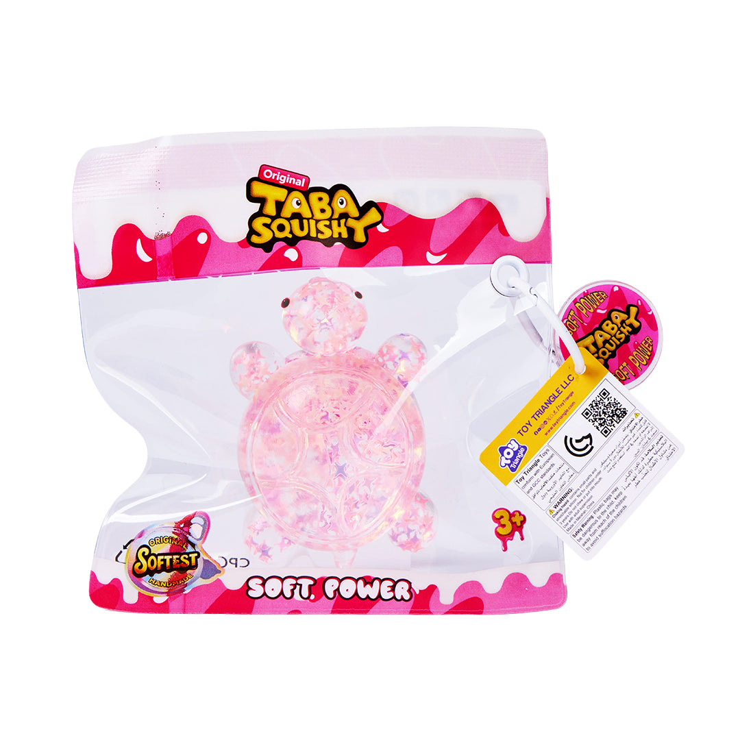 Taba Squishy Transparent Pink Turtle