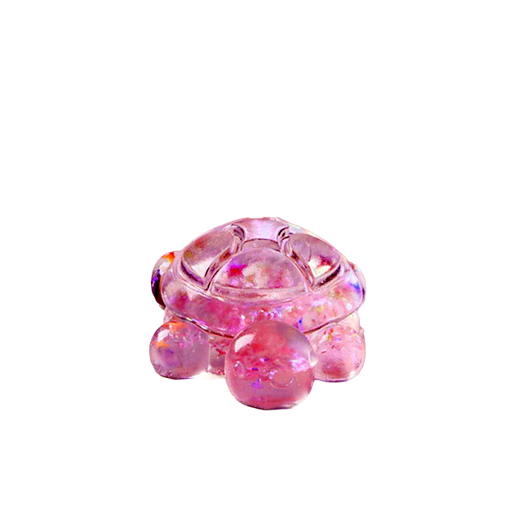 Taba Squishy Transparent Pink Turtle