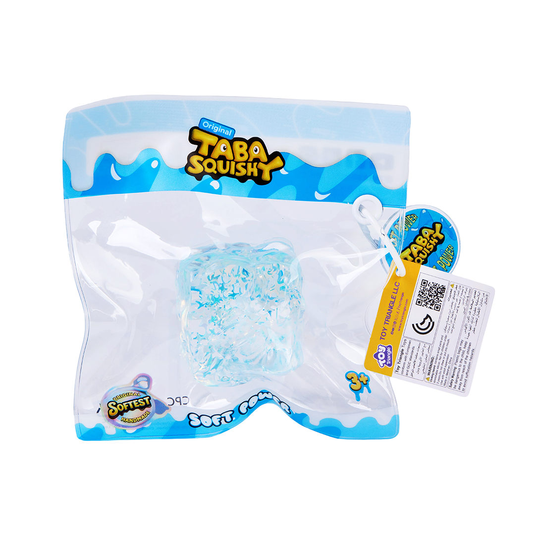 Taba Squishy Transparent Blue Ice Cube