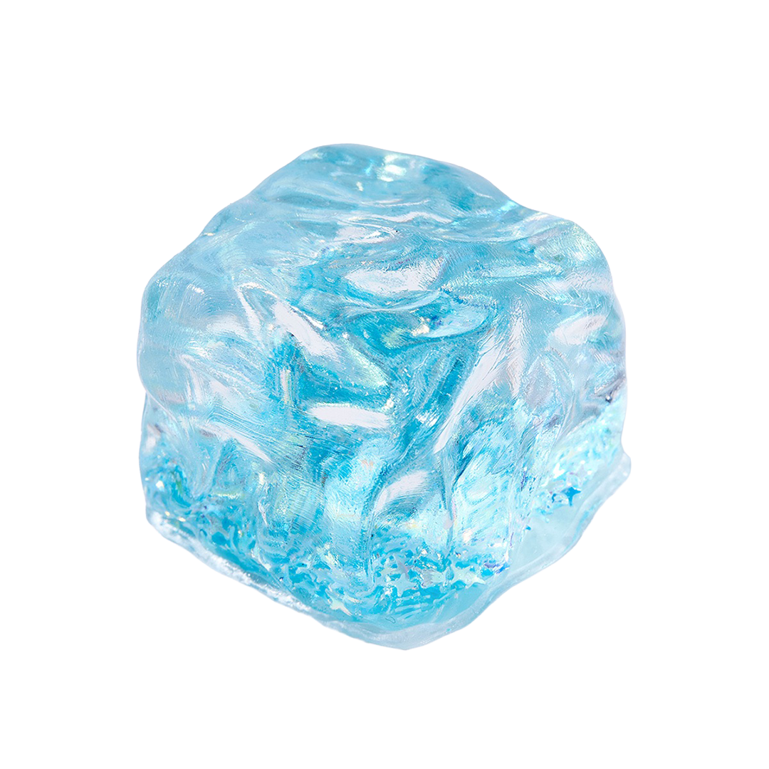 Taba Squishy Transparent Blue Ice Cube