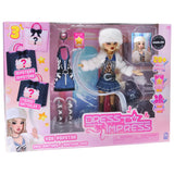 أبهري الجميع - طقم لعب فاخر - طقم لعب عروسة أزياء 3 في 1