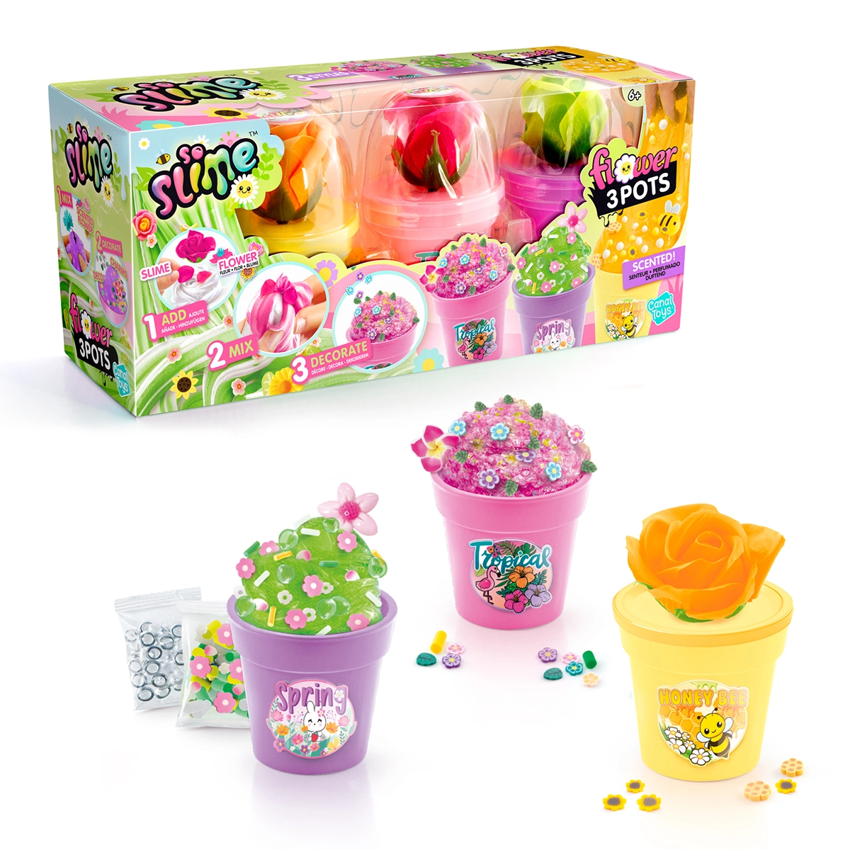 Slime flower 3 pack