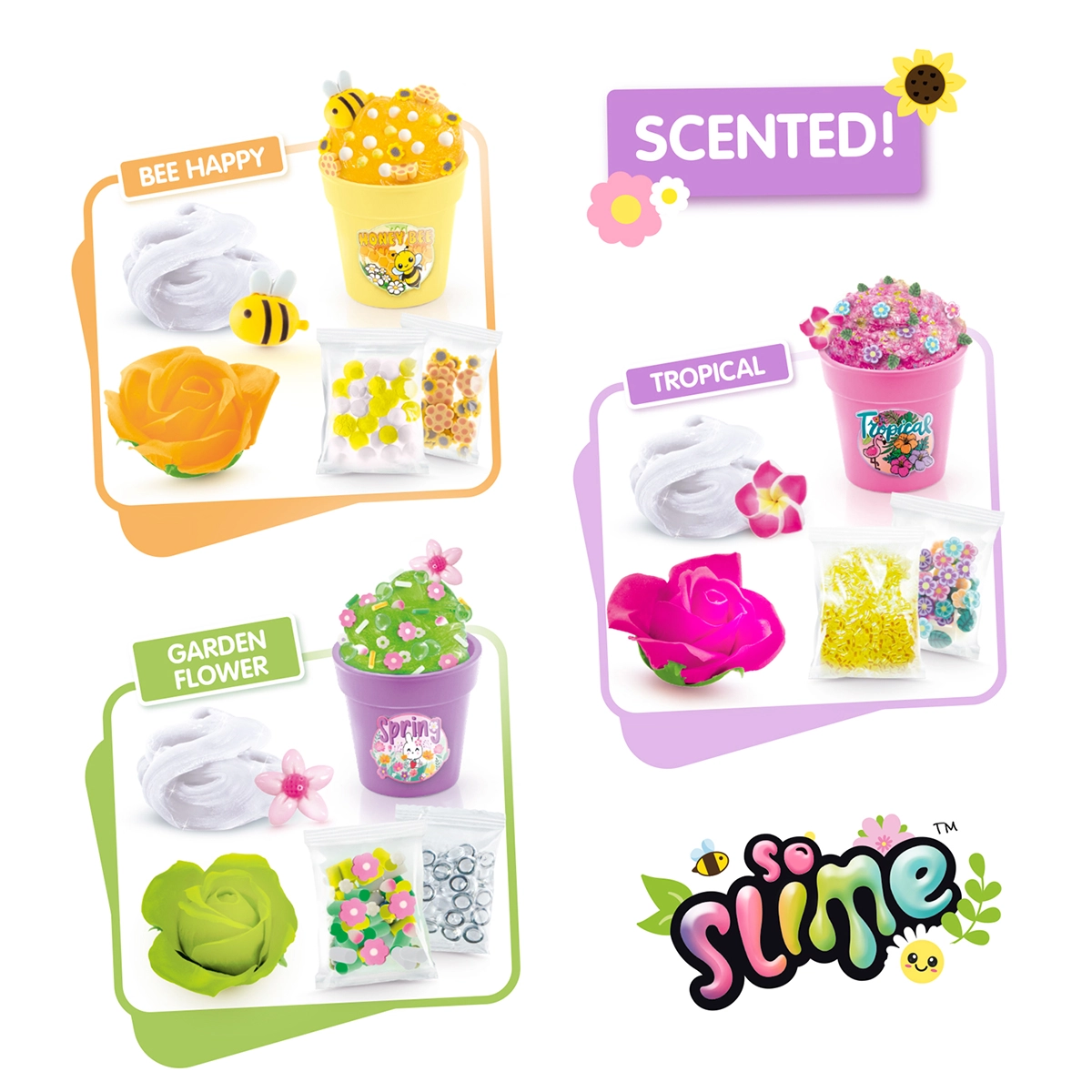 Slime flower 3 pack