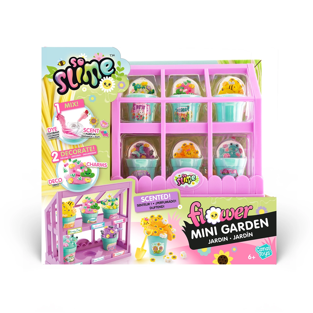 Slime flower mini garden