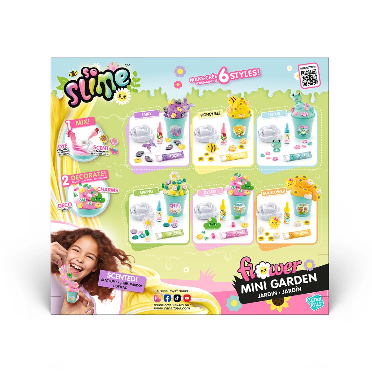 Slime flower mini garden