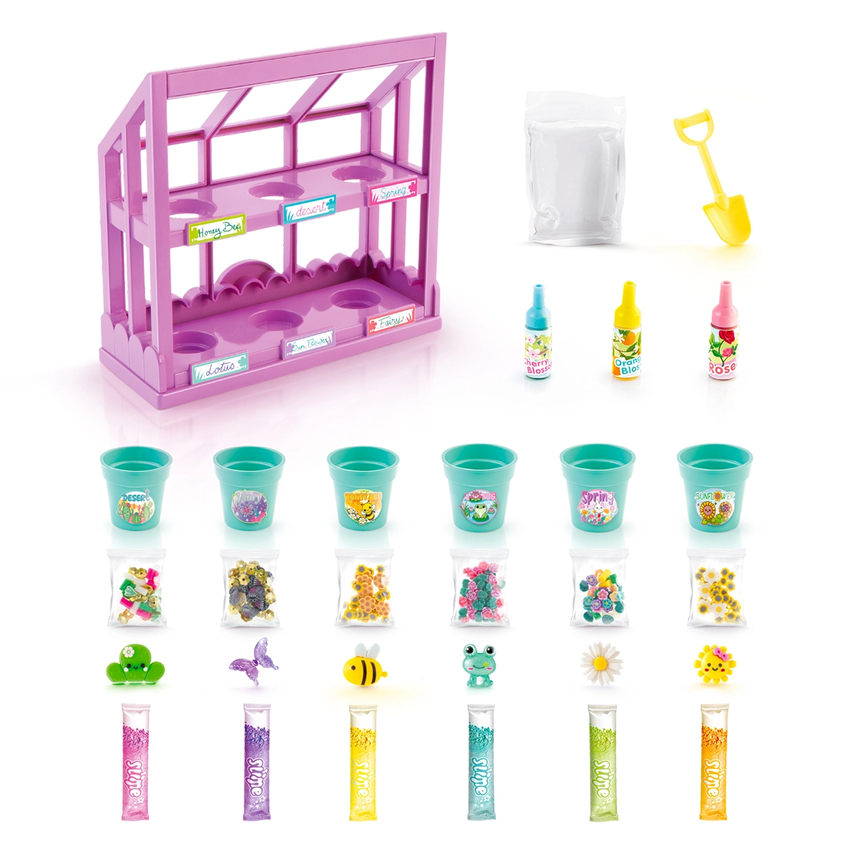 Slime flower mini garden