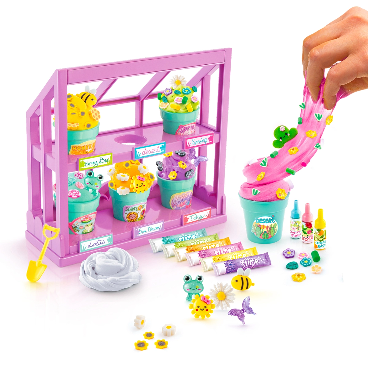 Slime flower mini garden
