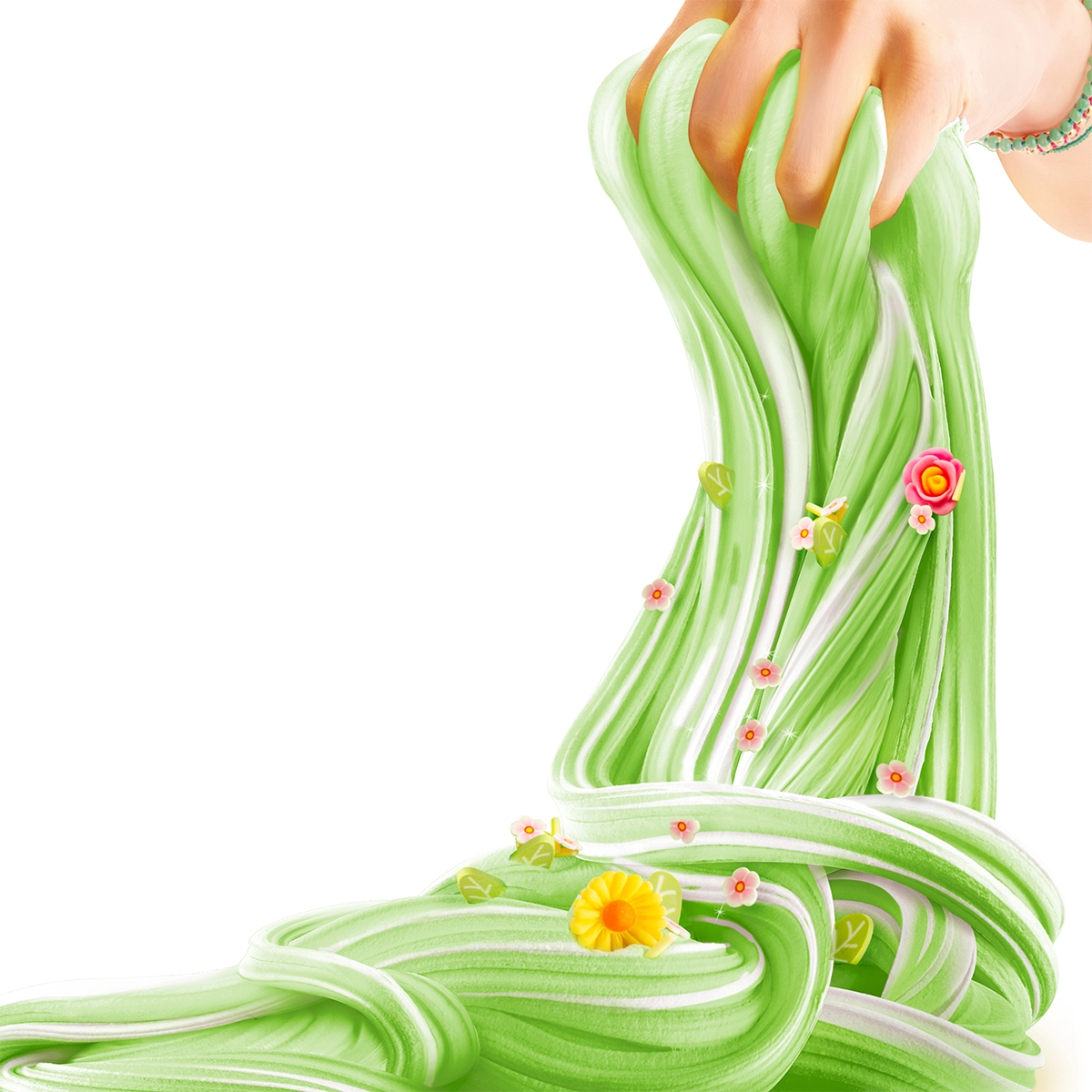 Slime flower mini garden