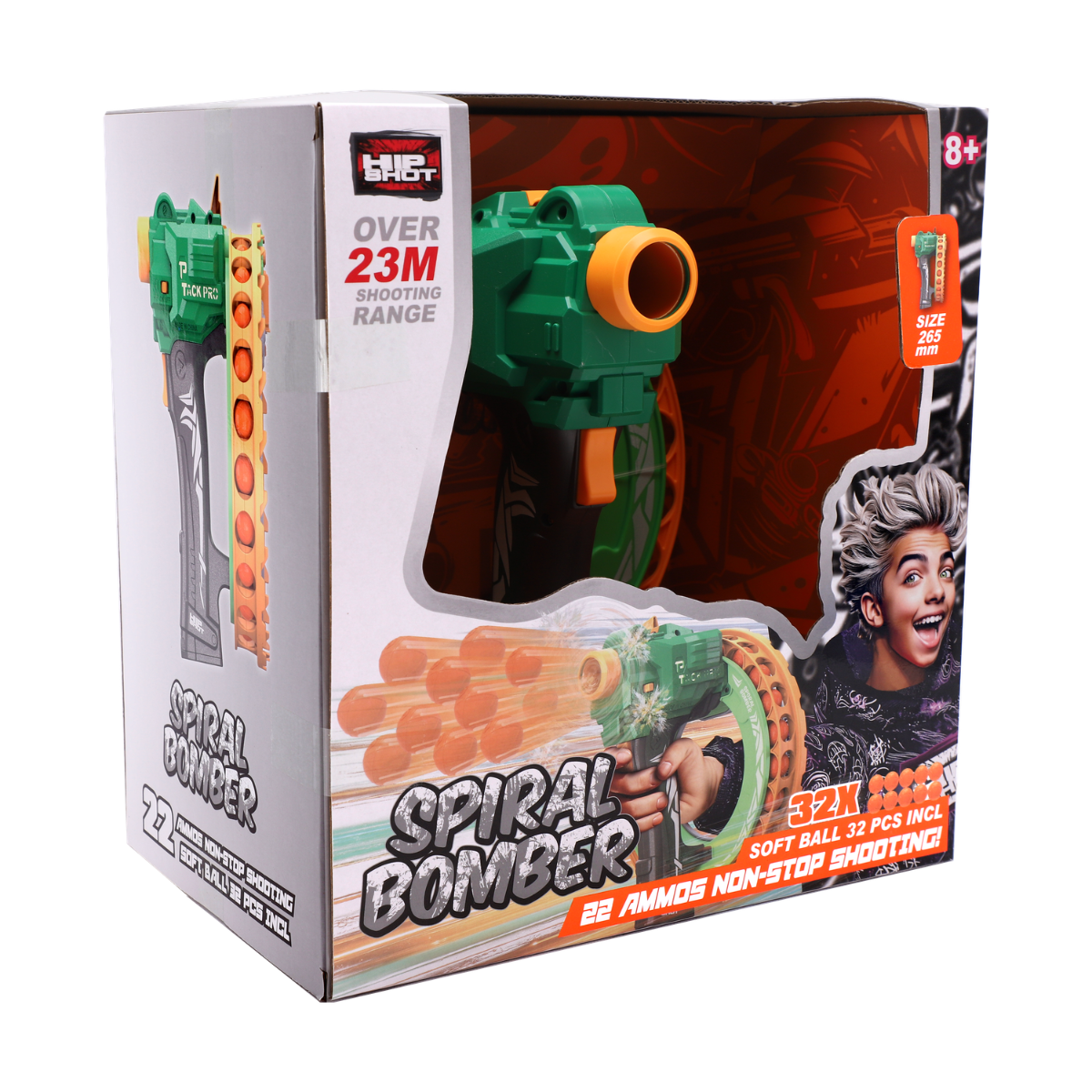Hip Shot B/O Spiral Bomber (w/ 32pcs Soft Balls)