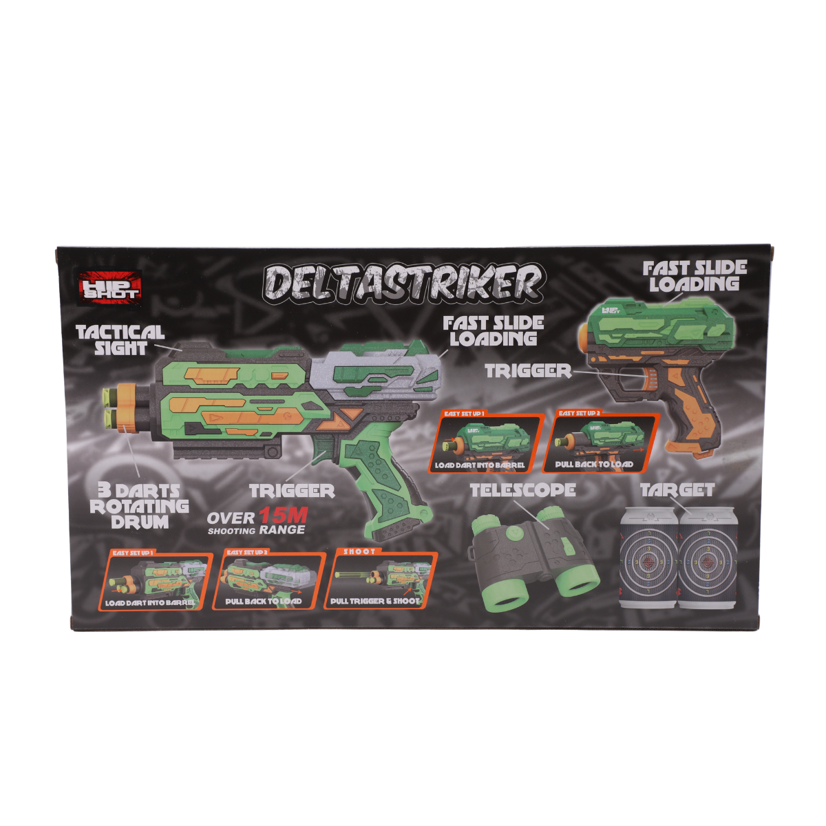 Hip Shot Combo Deltastriker (x2 Blaster) (w/ x14 Darts)