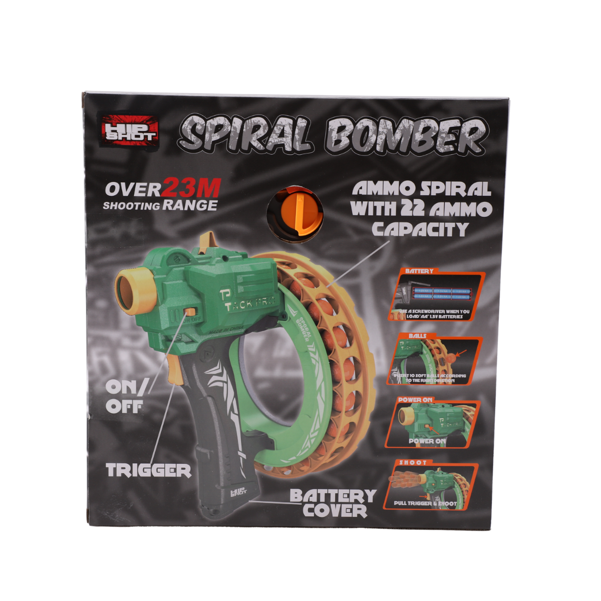 Hip Shot B/O Spiral Bomber (w/ 32pcs Soft Balls)