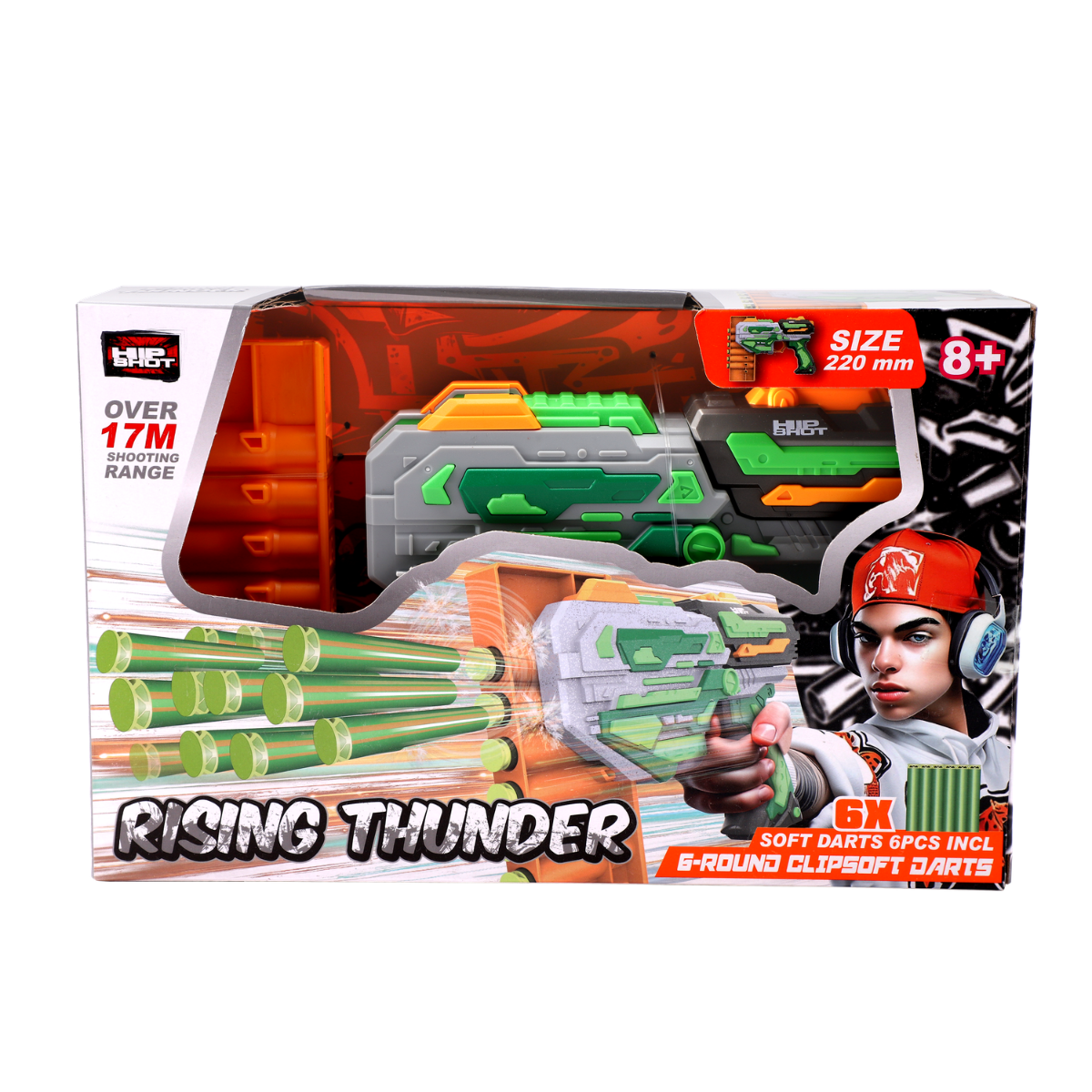 Hip Shot Rising Thunder (w/ x6 Darts) - Kiddy Zone
