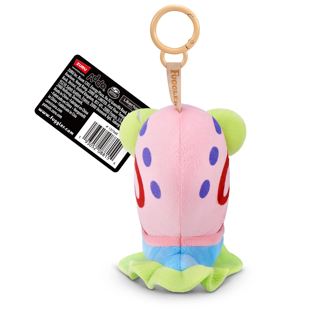 S001-FUGGLER-LICENSED COLLAB-SERIES 1-SPONGEBOB KEYRINGS 5"