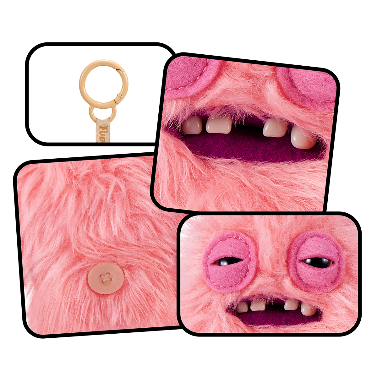 S001-FUGGLER-LICENSED COLLAB-SERIES 1-SPONGEBOB KEYRINGS 5"