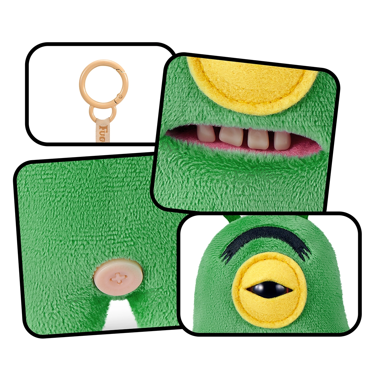 S001-FUGGLER-LICENSED COLLAB-SERIES 1-SPONGEBOB KEYRINGS 5"