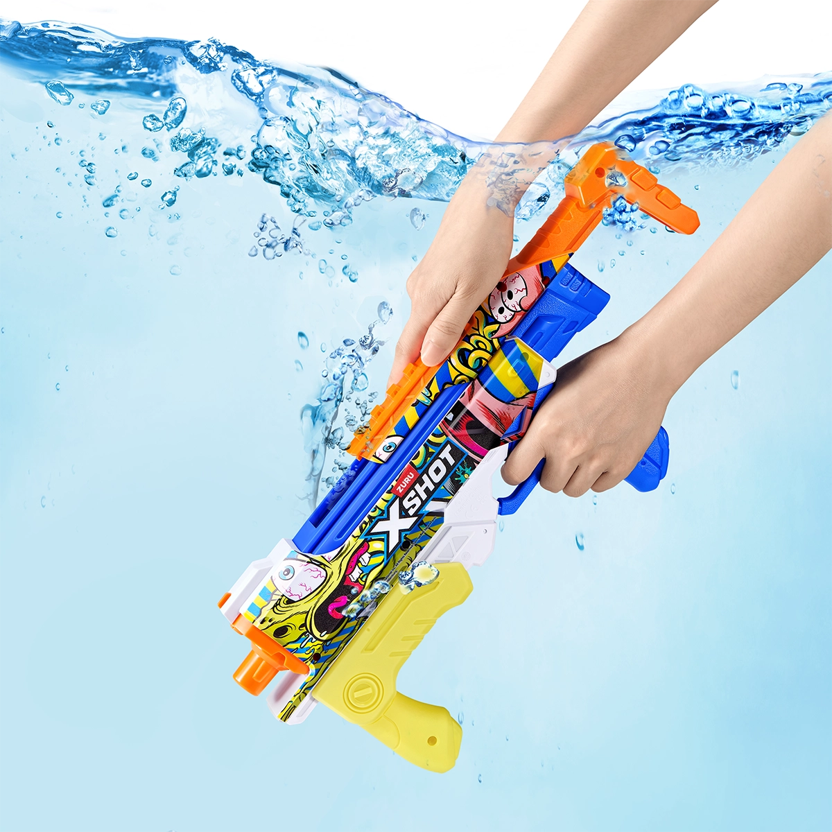 XSHOT WATER-FAST FILL SKINS-SPONGEBOB HYPERLOAD