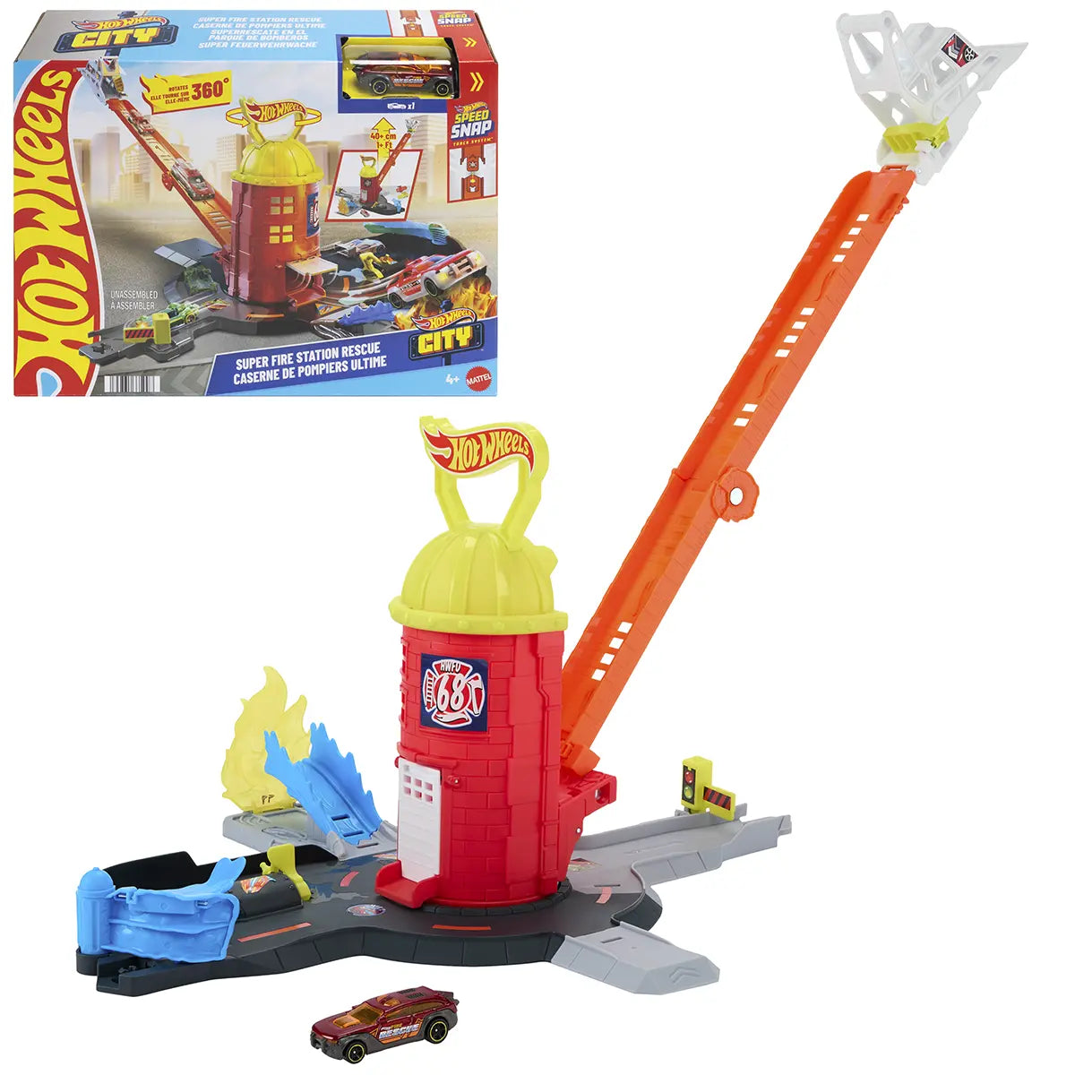 Hot Wheels City Super Fire Station Rescue - Kiddy Zone