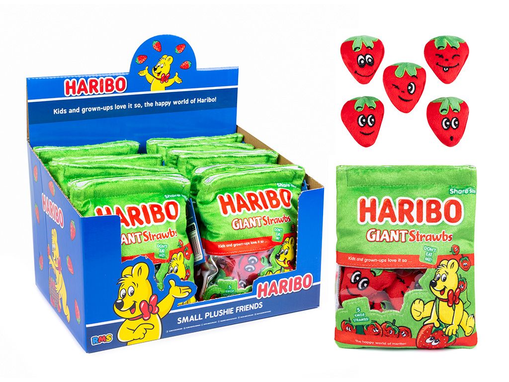 HARIBO PLUSH SNACK - SMALL-STRAWBS