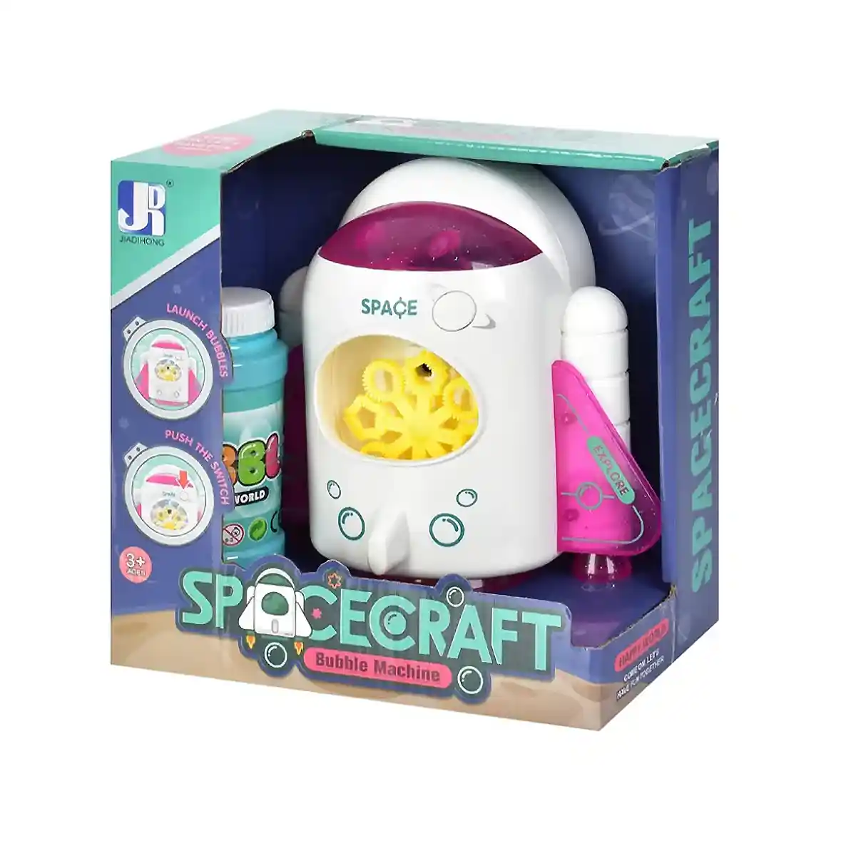 SPACECRAFT BUBBLE MACHINE 3YRS+ - Kiddy Zone